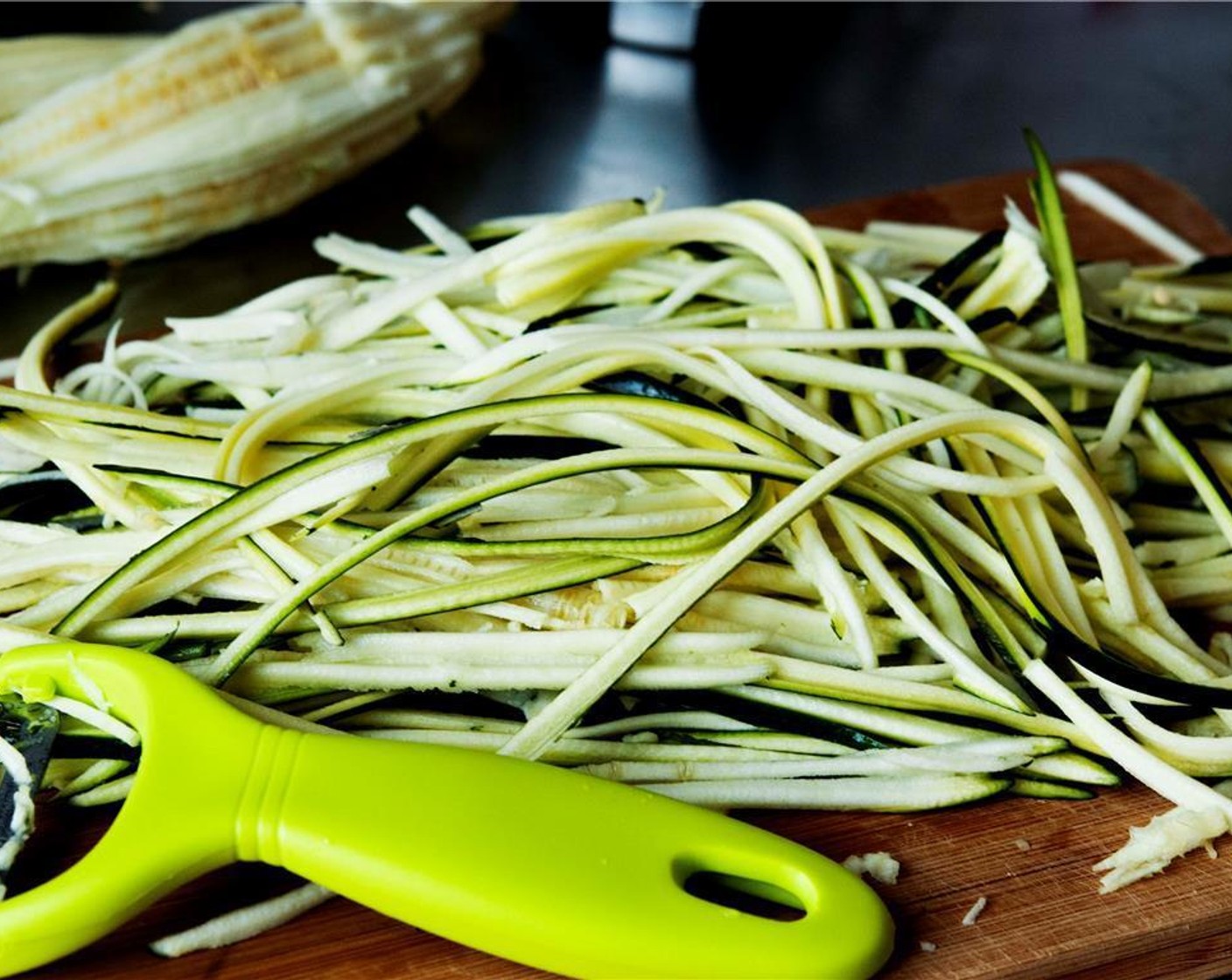 step 6 Shred it into noodles.