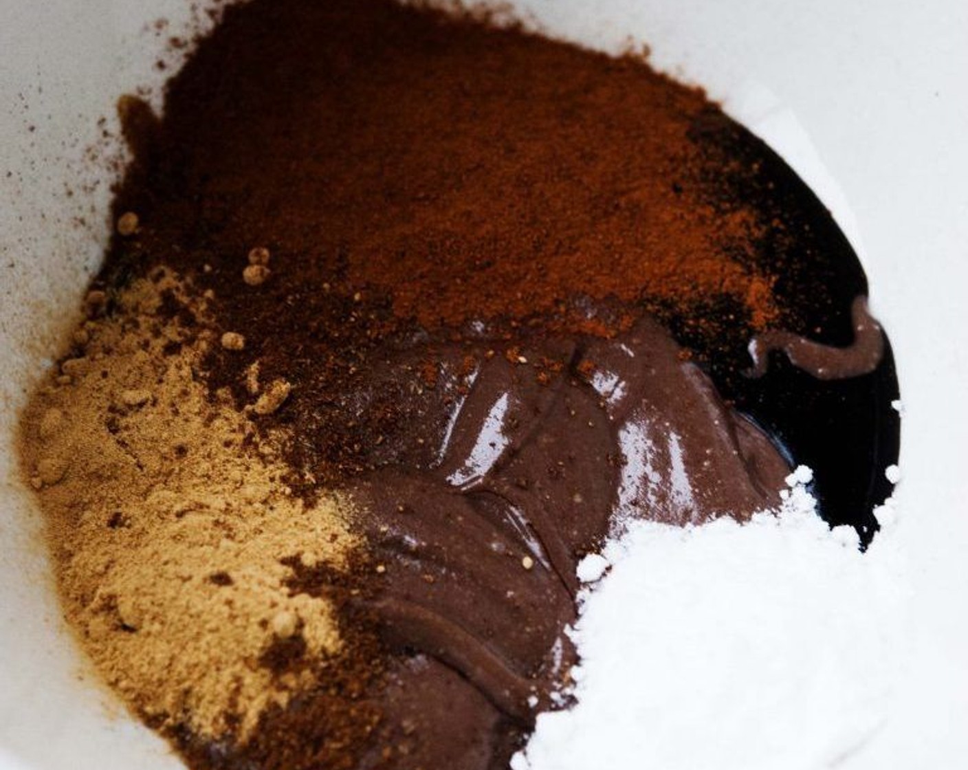 step 3 Add the Ground Ginger (2 tsp), Simply Organic Cinnamon, Ground (1/2 tsp), Chinese Five Spice Powder (1/2 tsp), Baking Soda (1/2 tsp) and Salt (1/8 tsp).